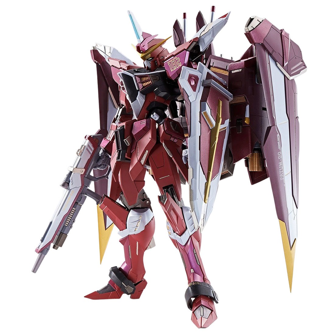 Bandai Metal Build Mobile Suit Gundam Seed Justice Gundam Figure red