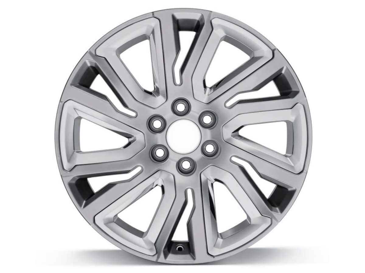 Chevrolet 22x9 Inch Aluminum 6-Split-Spoke Wheel In Midnight