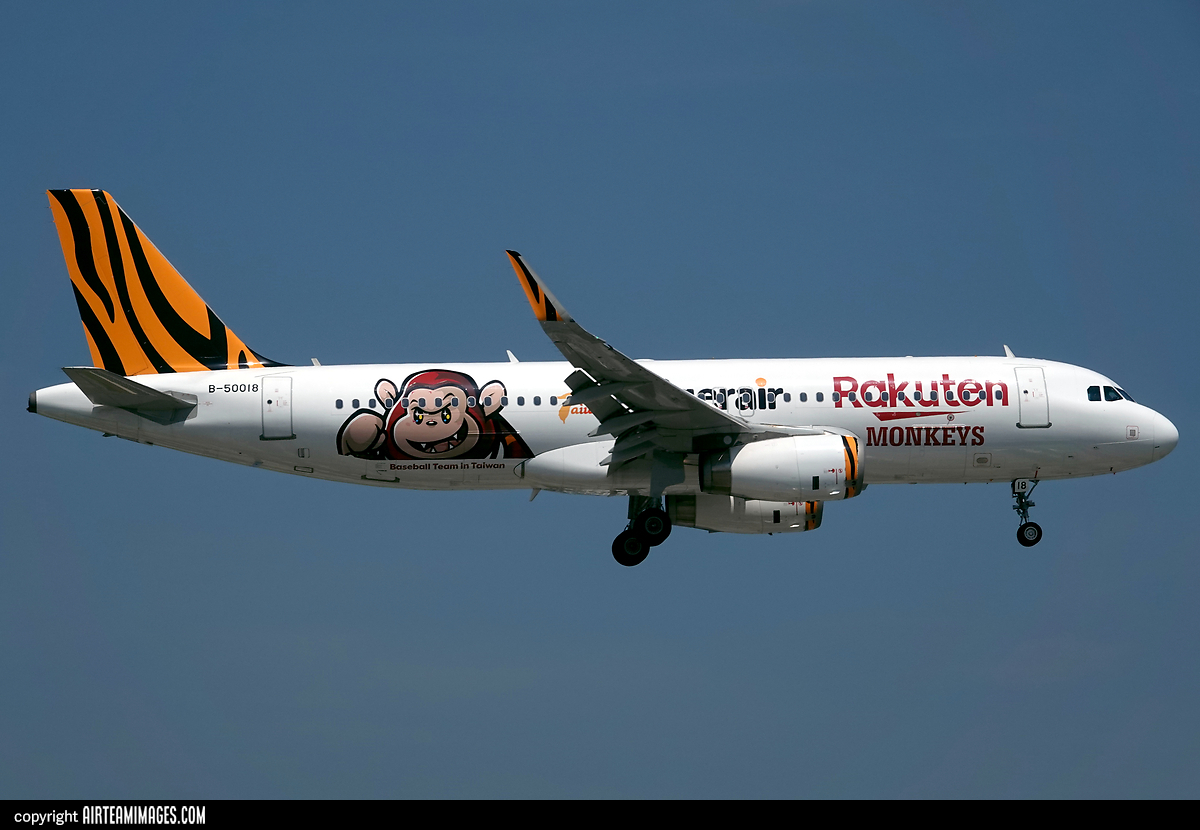 tigerair A320-200 タイガーエアー B-50018 JC Tigerair Taiwan A320