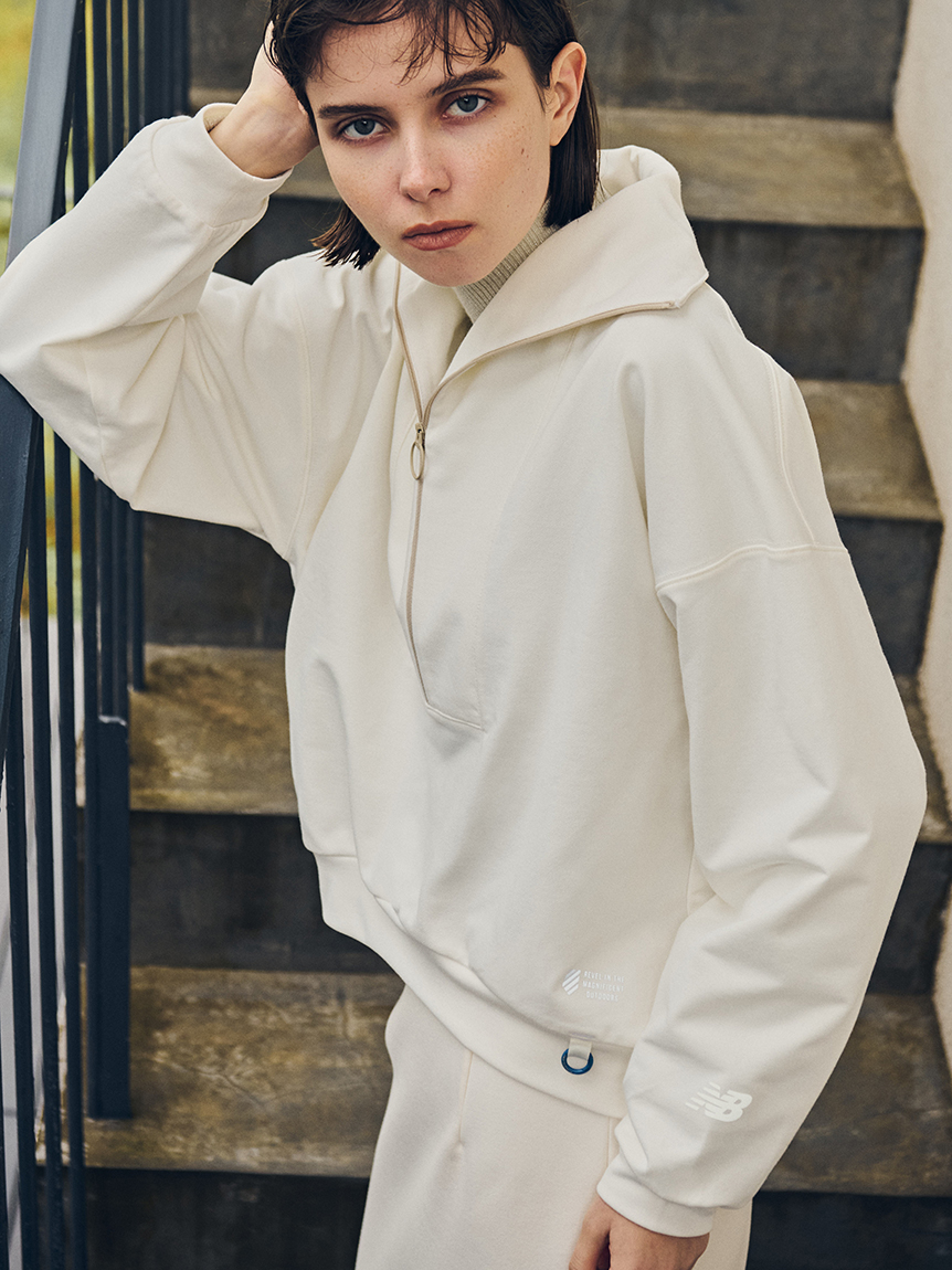 New Balance】LIGHT SWEAT HALFZIP(スウェット/パーカー)｜トップス