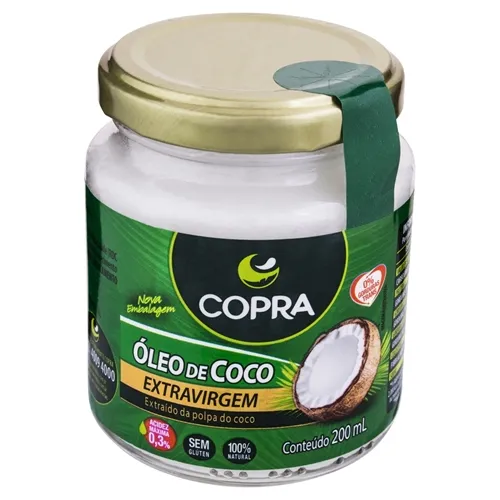 OLEO DE COCO COPRA EXT.VIRGEM 200ML P500062 - OLEO DE COCO COPRA