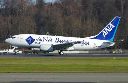 Picture: First Next-Generation 737-700ER flies in ANA colours