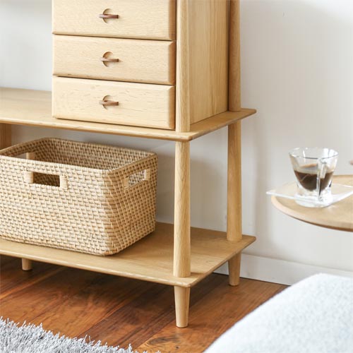 飛騨家具 nissin 日進木工 White Wood ホワイトウッド シェルフ 国産