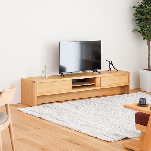 飛騨家具 nissin 日進木工 Carve カーヴ テレビボード 国産家具 無垢