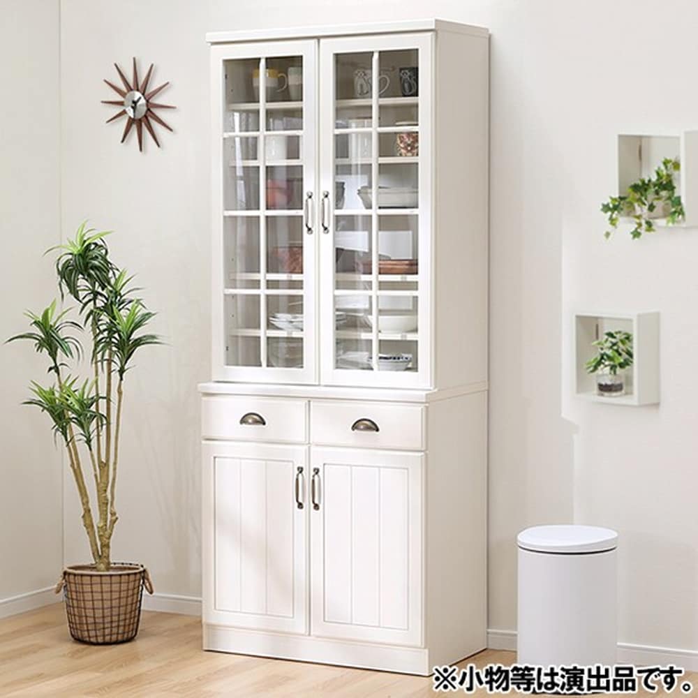 ホワイト食器棚・キッチンカウンター 楽天市場】【設置無料】キッチンカウンター 完成品 幅120cm ホワイト