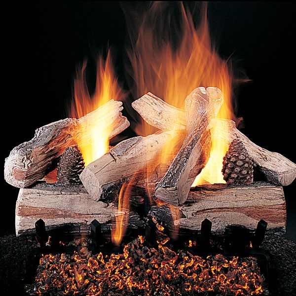 Rasmussen Evening CrossFire Vented Gas Log Set | Woodland Direct