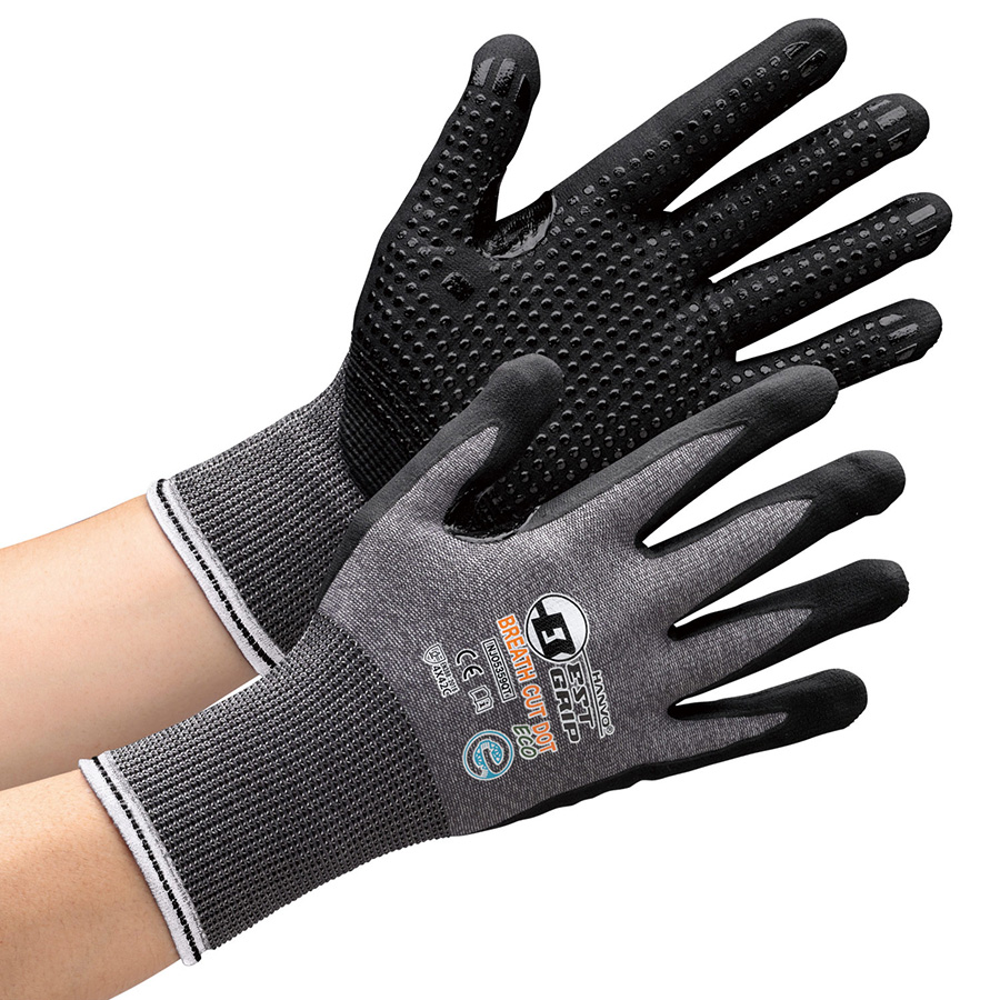 耐切創性手袋 ブレスカットDOT ECO NJO5359QT ドット