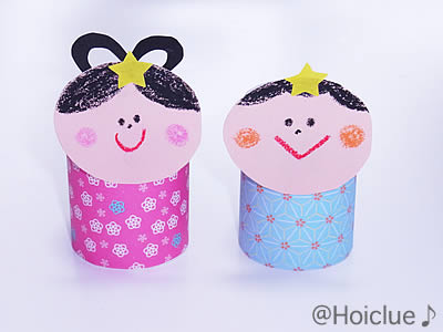 ミニミニおりひめ＆ひこぼし～仲良くかわいい七夕人形～ | 保育と遊び