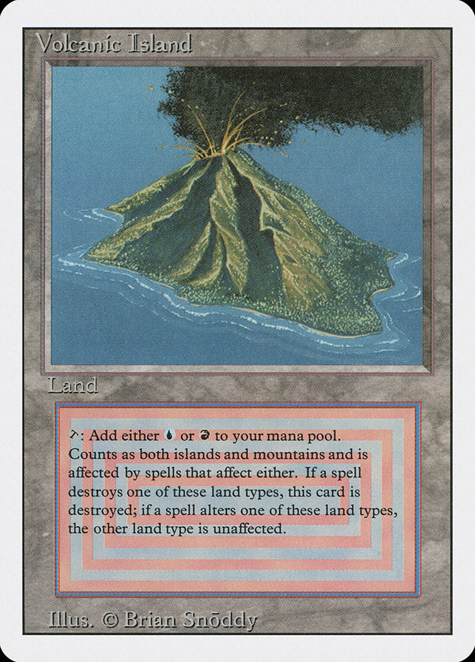 Magic: The Gathering MTG Volcanic Island [Revised Edition] Graded