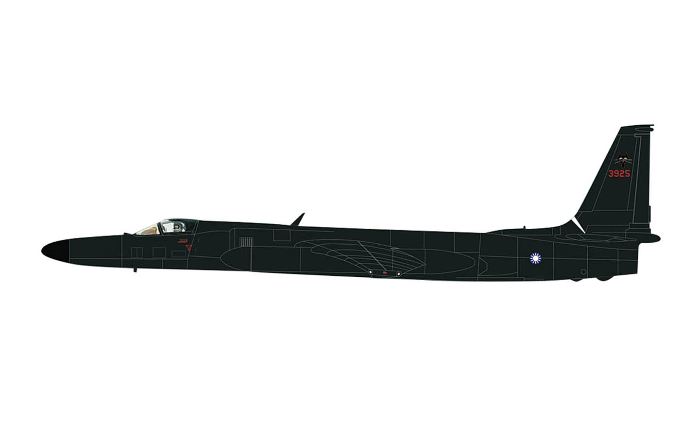 Lockheed U-2R, Black Cat, ROCAF - Hobby Master HA6904 | kingshobby.com