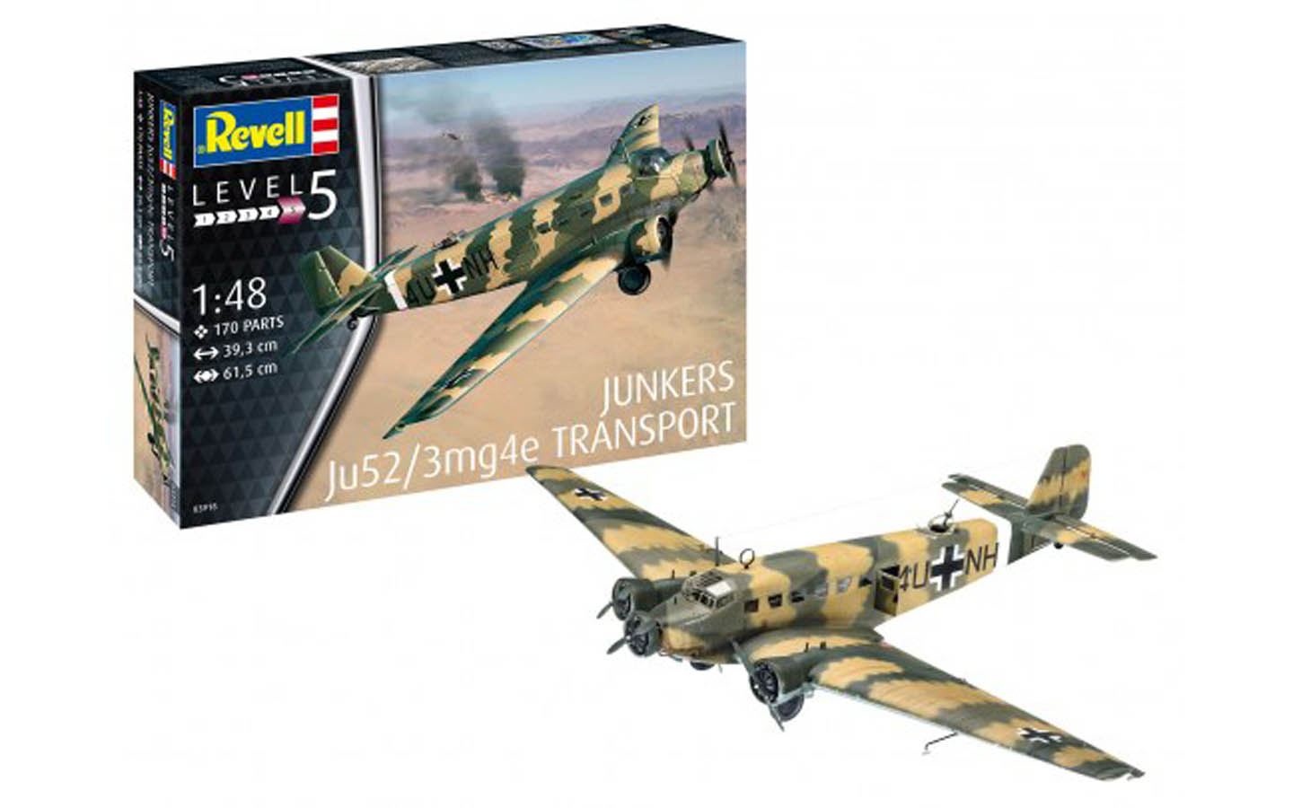 Junkers Ju52/3m Transport - Revell 03918 | kingshobby.com