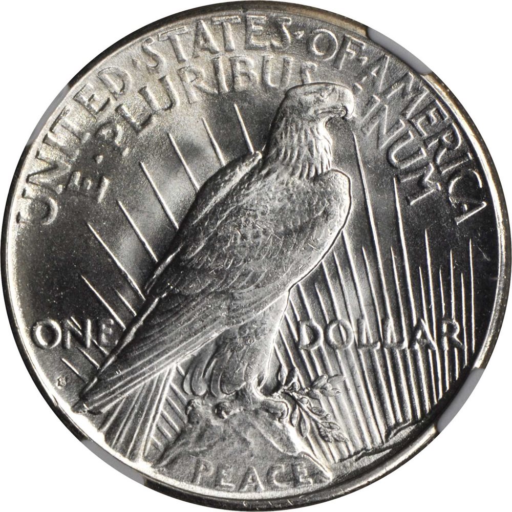1922-S Peace Silver Dollar. MS-66 (NGC)., MS66 - PCGS Auction Prices