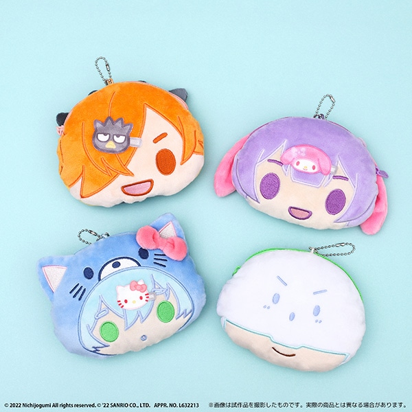 日常組 おかおポーチ ぺいんと×バッドばつ丸: キャラグッズ