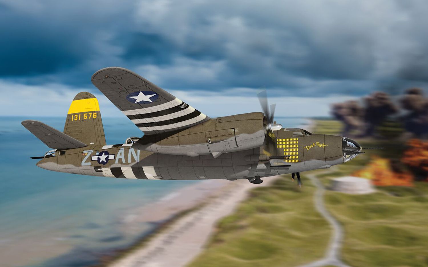 AA29501 Martin B-26B Marauder, 41-31576 'Dinah Might', Mjr David