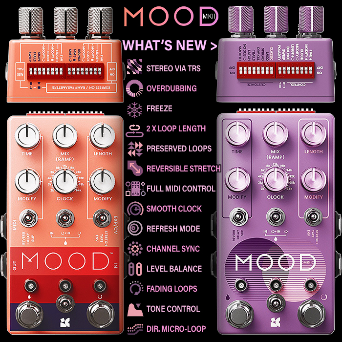 Guitar Pedal X - News - Chase Bliss Reboots its Mood Micro Looper