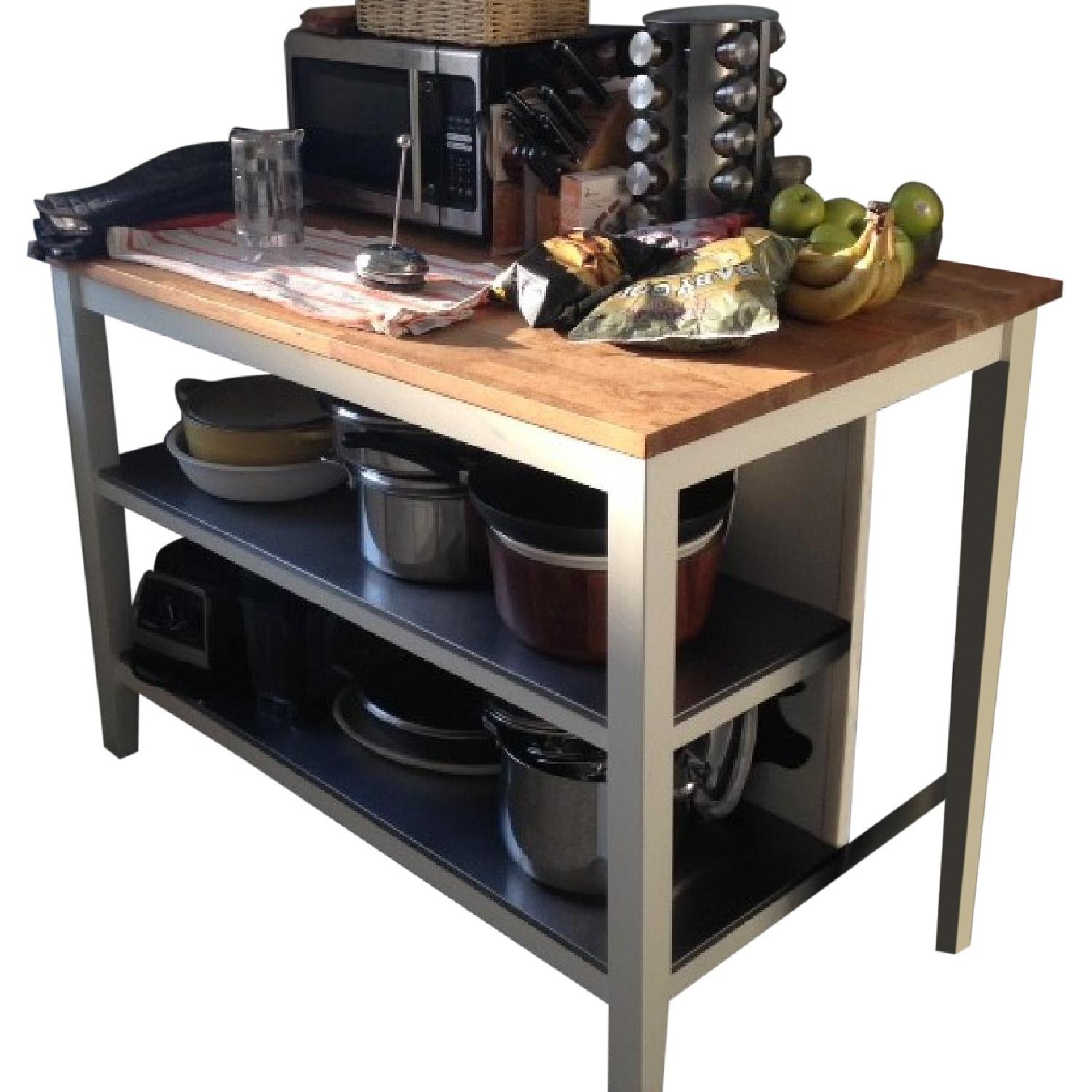 Ikea Stenstorp Kitchen Island - AptDeco