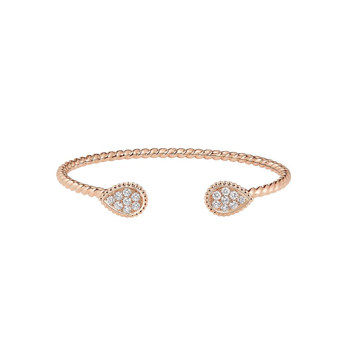 SERPENT BOHÈME PINK QUARTZ セルパンボエム ツインモチーフ バングル