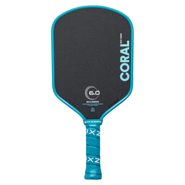 Six Zero Coral Carbon Fiber Pickleball Paddle | JustPaddles.com