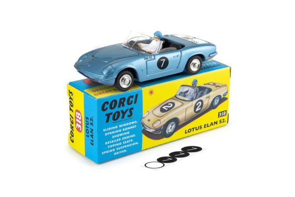 京商 ミニカー | CORGI 1/42 #318 ロータス エラン S2 ブルー [No