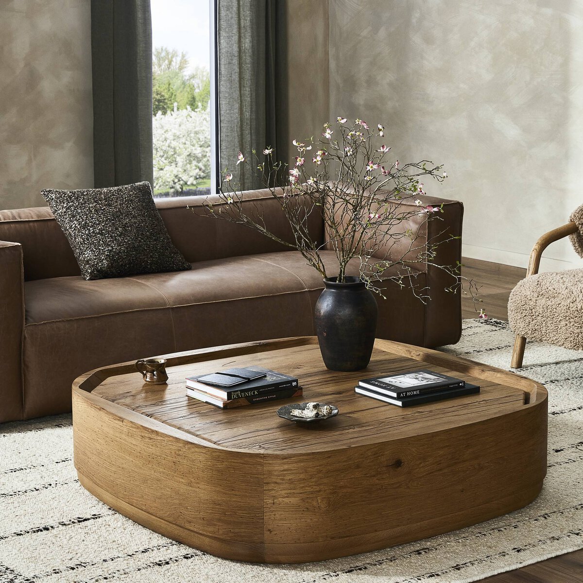 Leandro Coffee Table Natural Reclaimed French Oak Four Hands