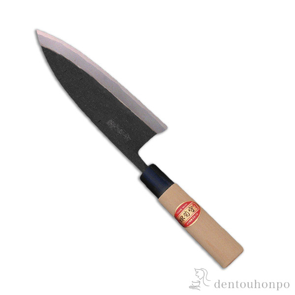 送料無料】 和包丁 堺菊守 別打（プラスチック柄） 黒出刃 150mm 1本