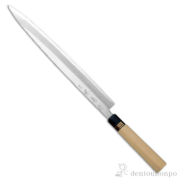 送料無料】 和包丁 堺菊守 銀3（水牛柄） 柳刃 270mm 1本 名入れ彫刻