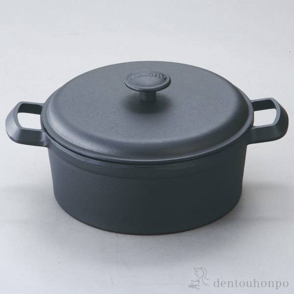 送料無料】 ファミリーシチューパン IH対応 23cm / 岩鋳 ココット
