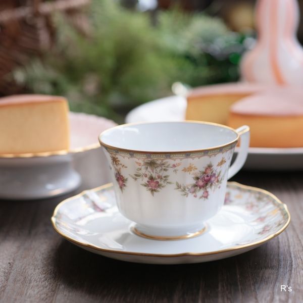 ノリタケ ダイヤモンドコレクション カップ＆ソーサー 5539 ROSE