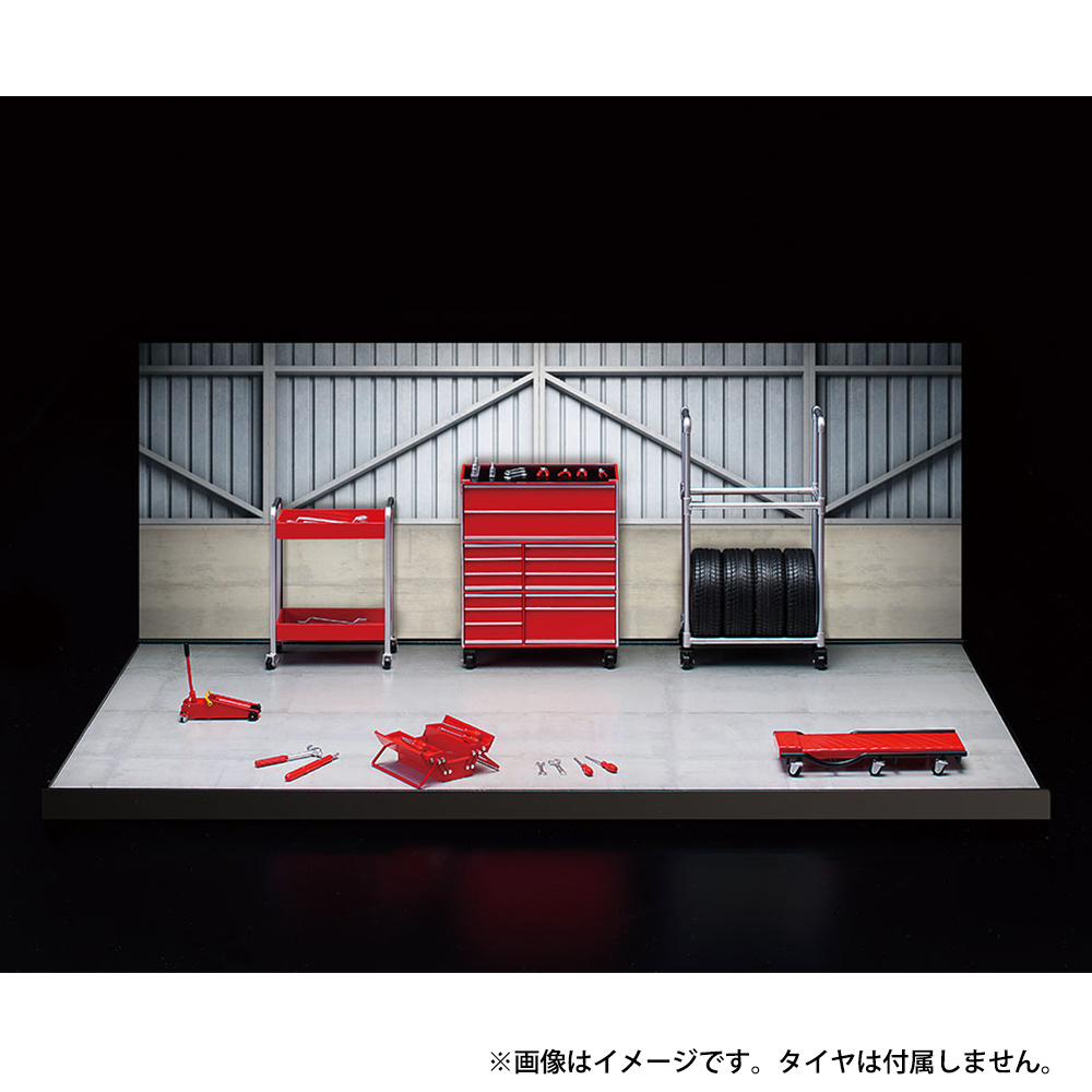 1/8 ガレージディスプレイキット（レッド） | デアゴスティーニ公式