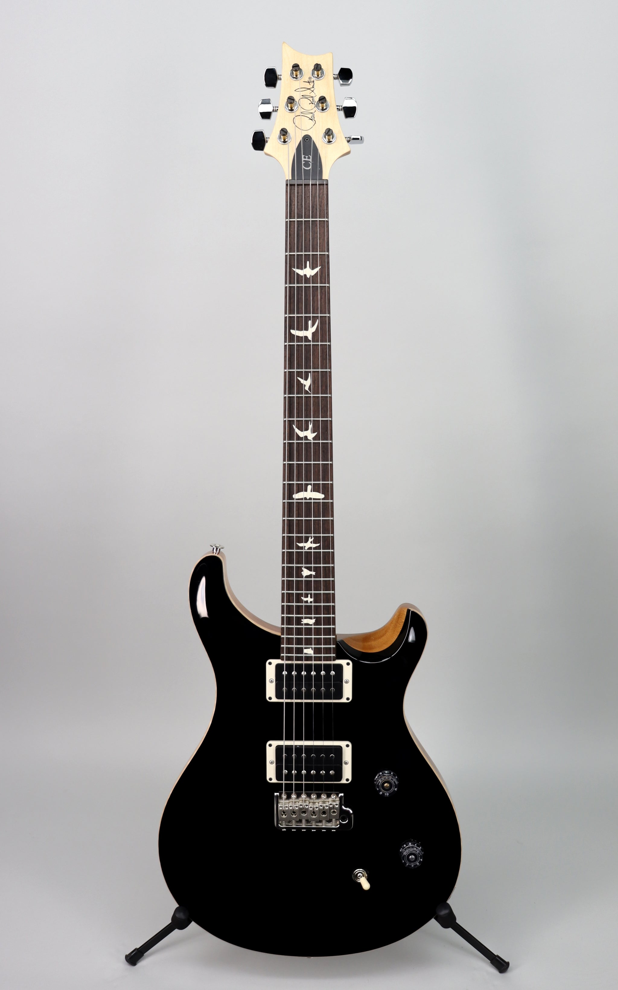 Paul Reed Smith CE 24 Black Top Natural Back – Detroit Guitar