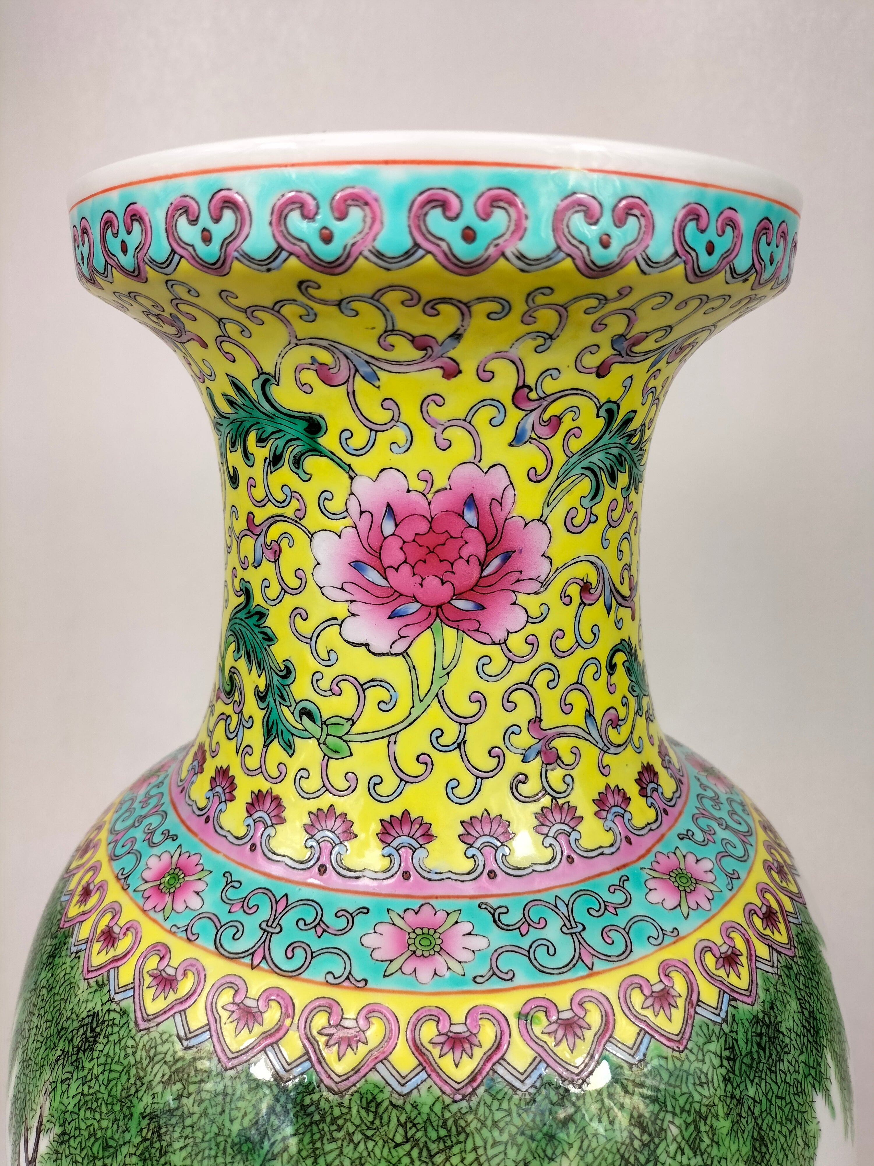 中国美術 粉彩 花瓶 唐子図 唐物 中国美術 粉彩 花瓶 唐子図