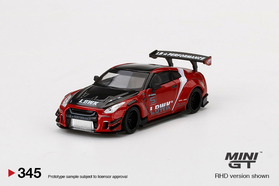 Mini GT Box Version 345 LB WORKS Nissan GT-R Red 1:64 – DIECAST