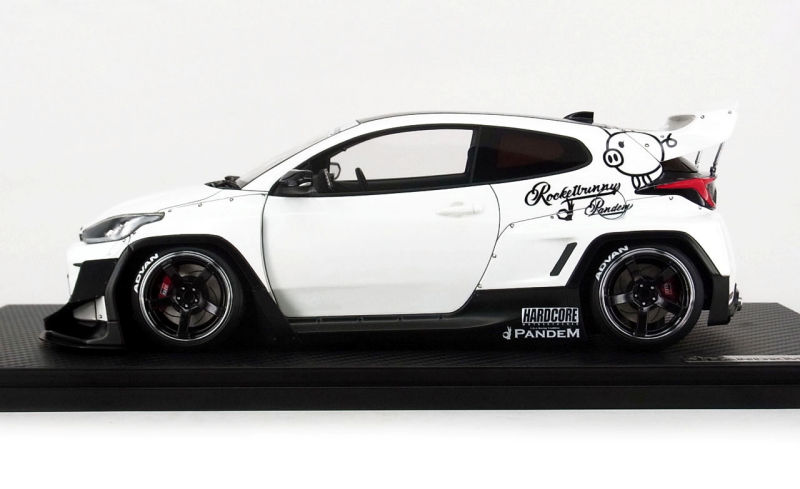 Ignition Model Pandem GR Yaris (4BA) - White • DiecastSociety.com