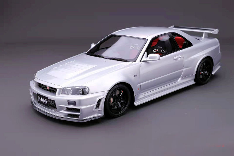 One Model Nismo R34 GT-R Z-Tune - Silver • DiecastSociety.com