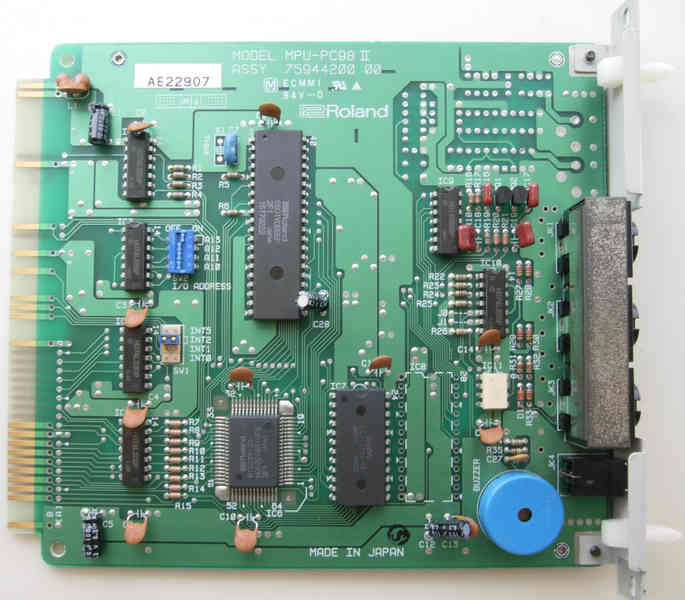 基板写真館：Roland MPU-PC98Ⅱ - Diary on wind
