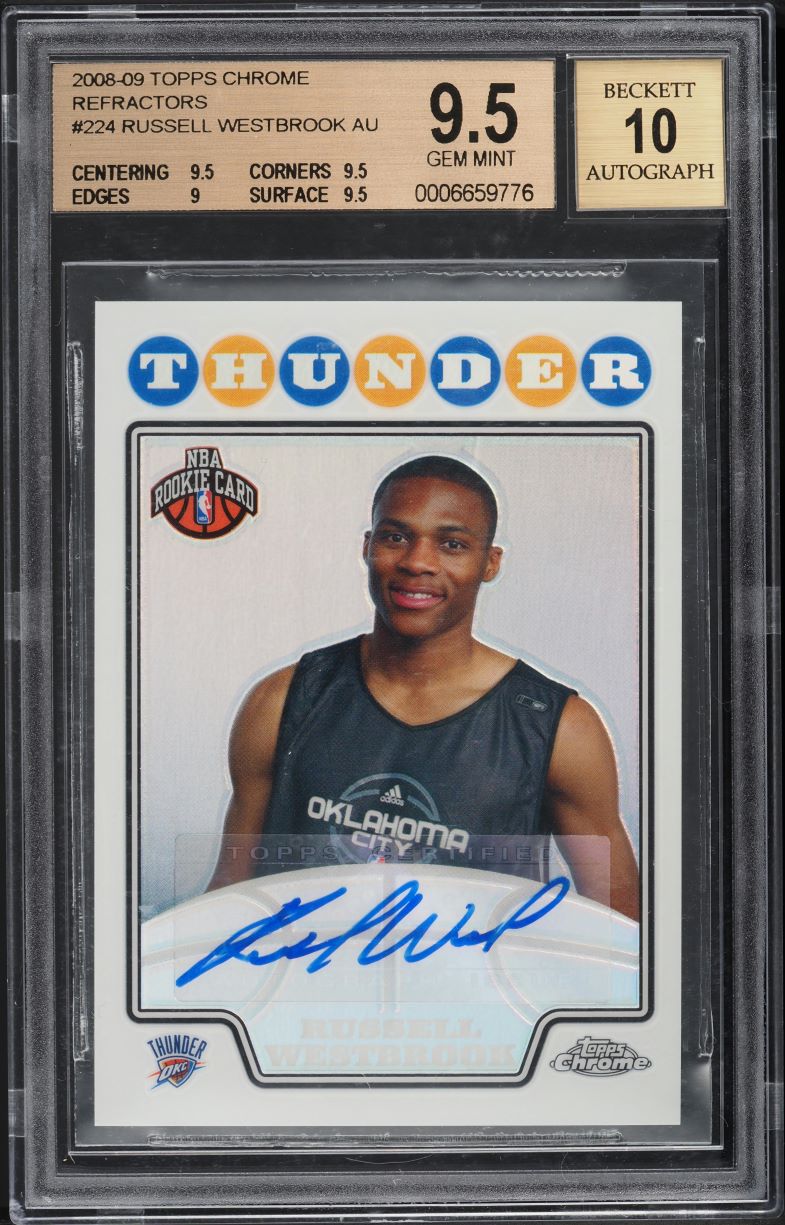 2019 Panini One & One Downtown Russell Westbrook #19 PSA 10 GEM