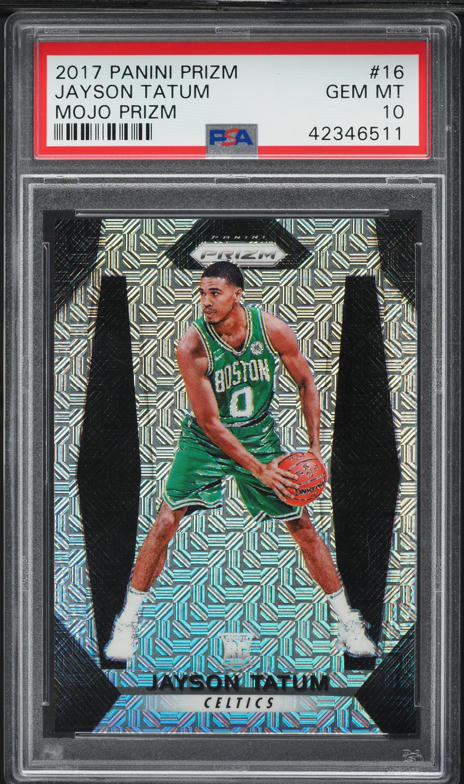 2017 Panini Prizm Silver Jayson Tatum ROOKIE #16 PSA 9 MINT on