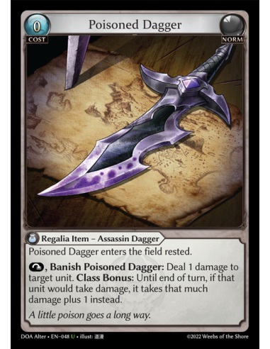 POISONED DAGGER FOIL - SUPER RARE