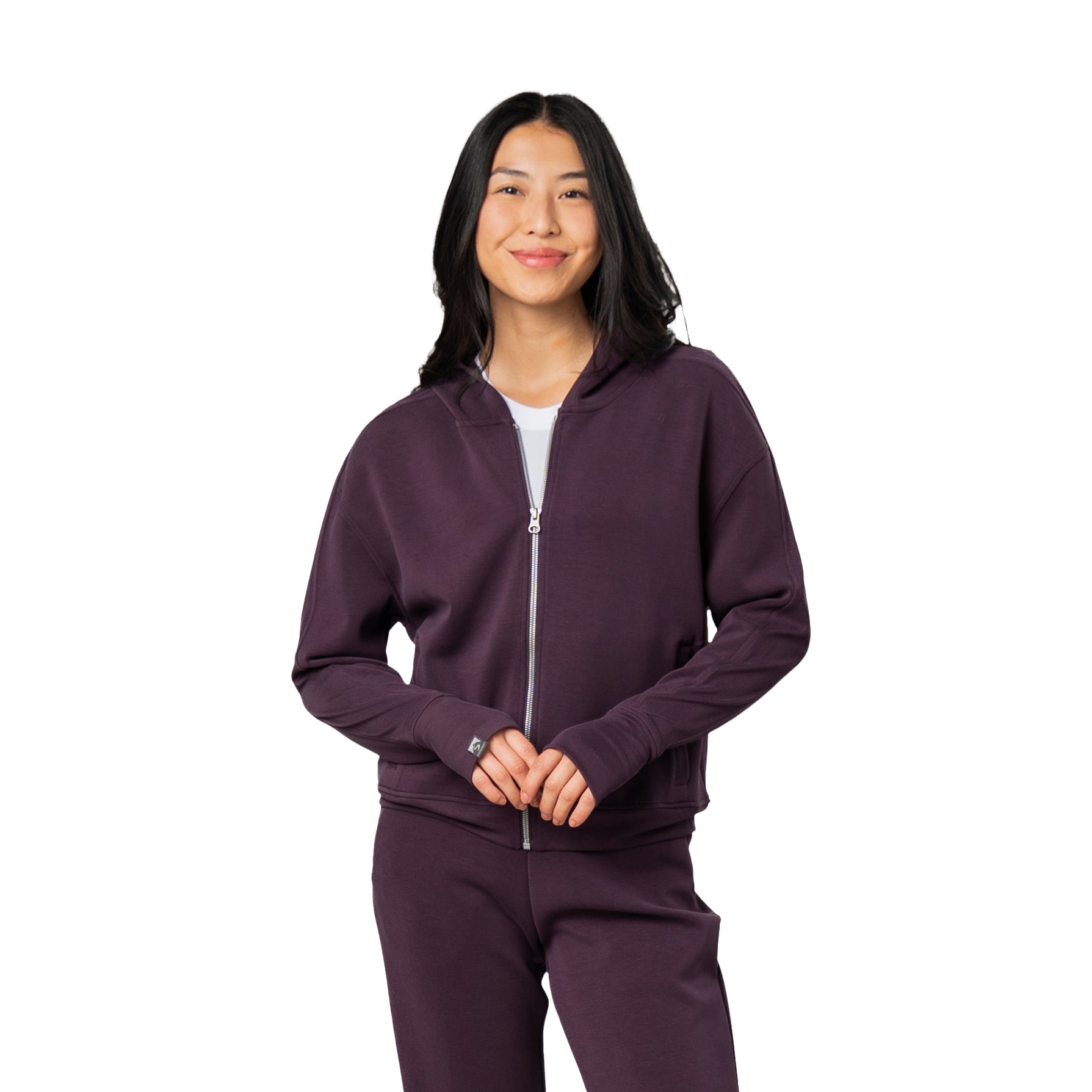 Women's Comfort Zone Super Soft Modal Blend Full Zip Hoodie