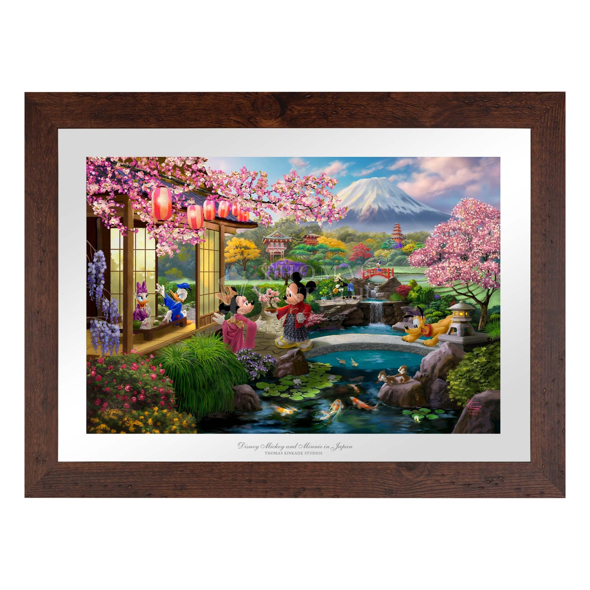 Disney Mickey and Minnie in Japan - Thomas Kinkade Studios Limited