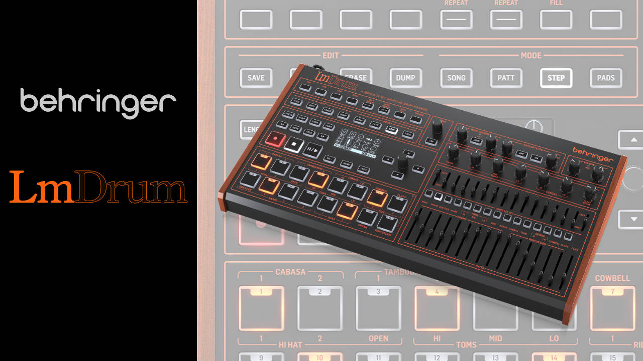 BEHRINGER（ベリンガー）から「LM DRUM」が発売！