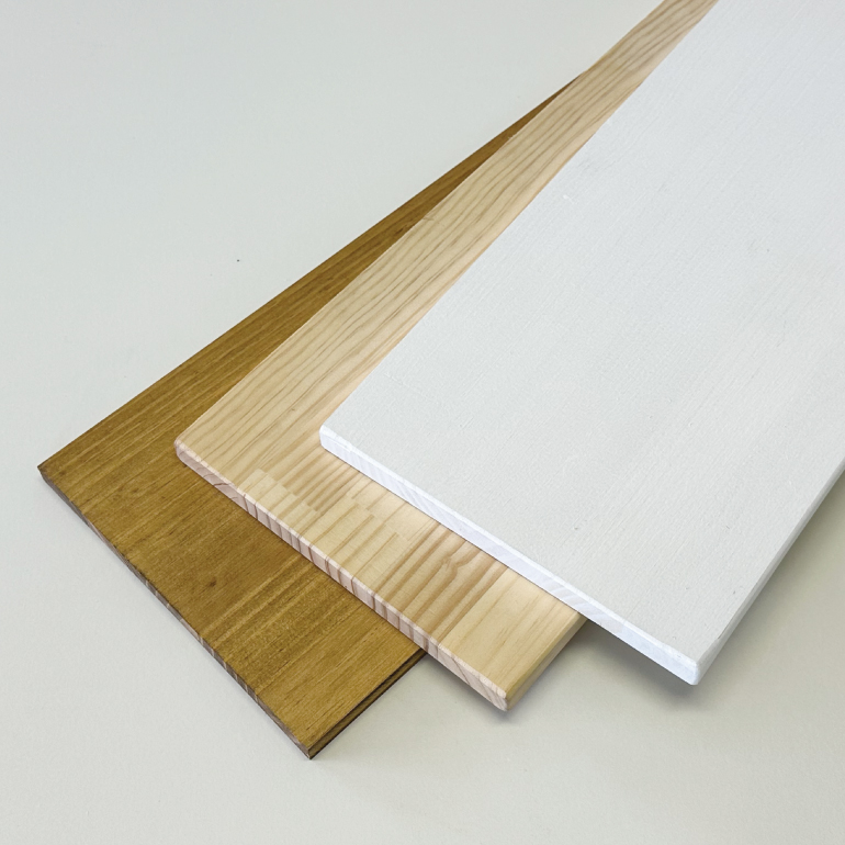 ホワイト塗装済】 1 x 4 （ワンバイフォー） (約19 X 89 X 1,800ミリ
