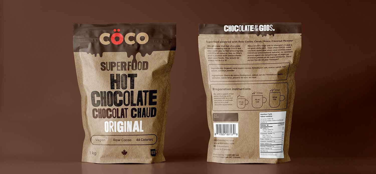 COCO Original Vegan Superfood Hot Chocolate – Domo Tea
