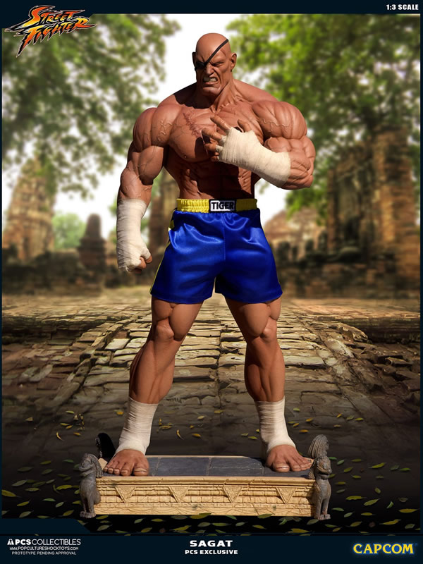 PCS Collectiblesの1/3スケール「サガット」フィギュアが凄い