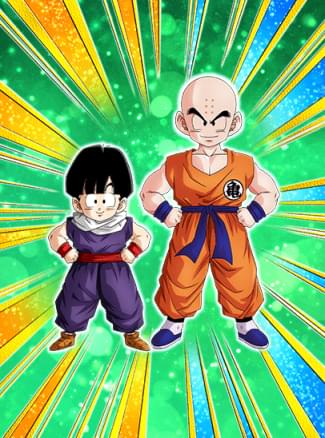 ドッカンバトル】LR『進退窮まる闘い』クリリン&孫悟飯(幼年期)[超速