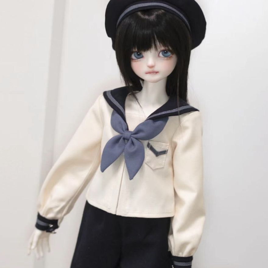 セーラーパンツ制服セット白(40cm/MSD/MDD)（MiniDD）｜DOLK（ドルク）
