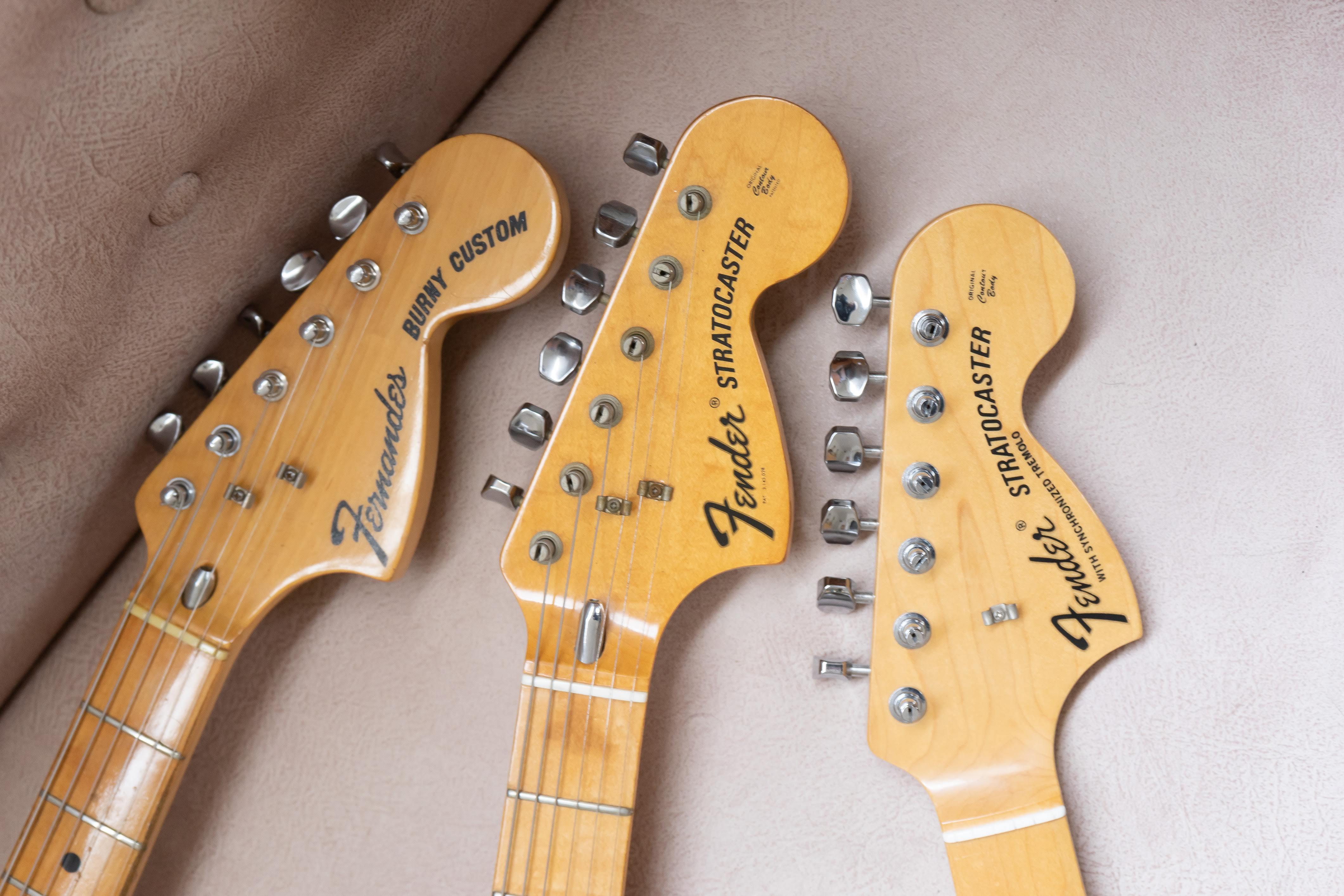 Fernandes Burny Custom FST (1975) Blonde – scrapbook