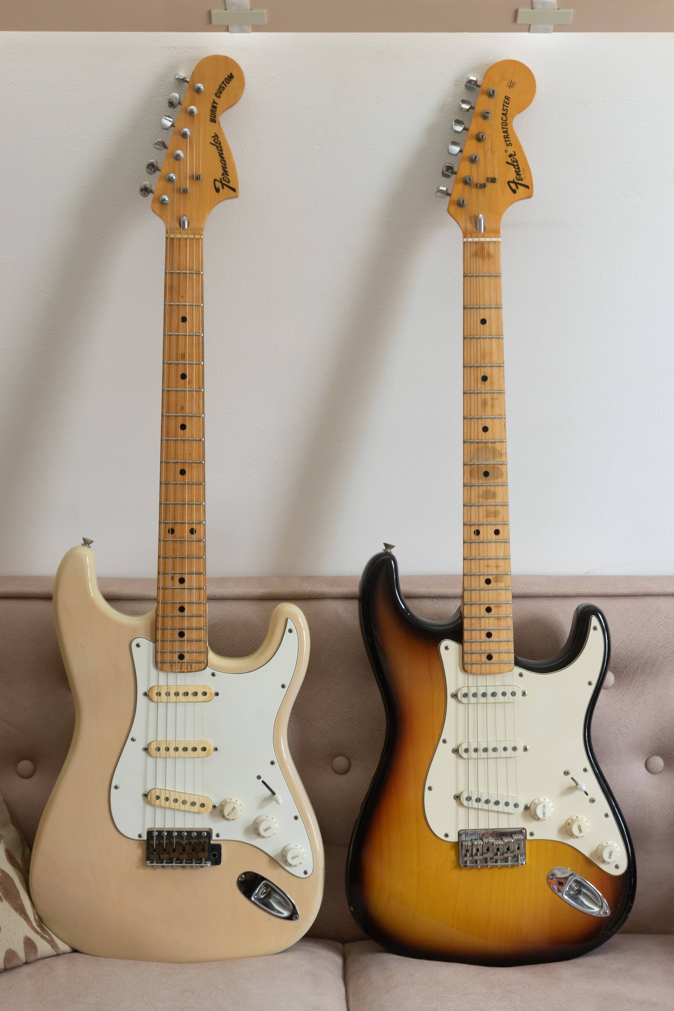 Fernandes Burny Custom FST (1975) Blonde – scrapbook