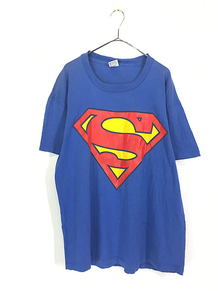 古着 90s USA製 MARVEL SUPER MAN スーパーマン アメコミ ヒーロー 「S