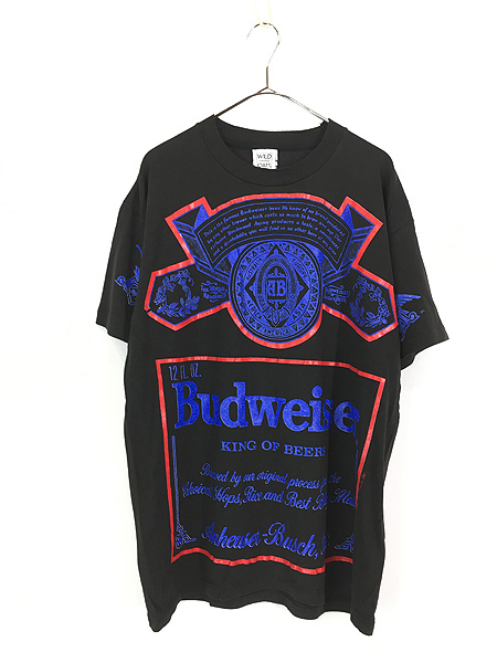 古着 90s USA製 Budweiser バドワイザー ビール 企業 豪華 4面